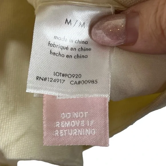 WeWoreWhat x Rent the Runway Cream Linen Blend Boxy Vest, Medium - Picture 6 of 8